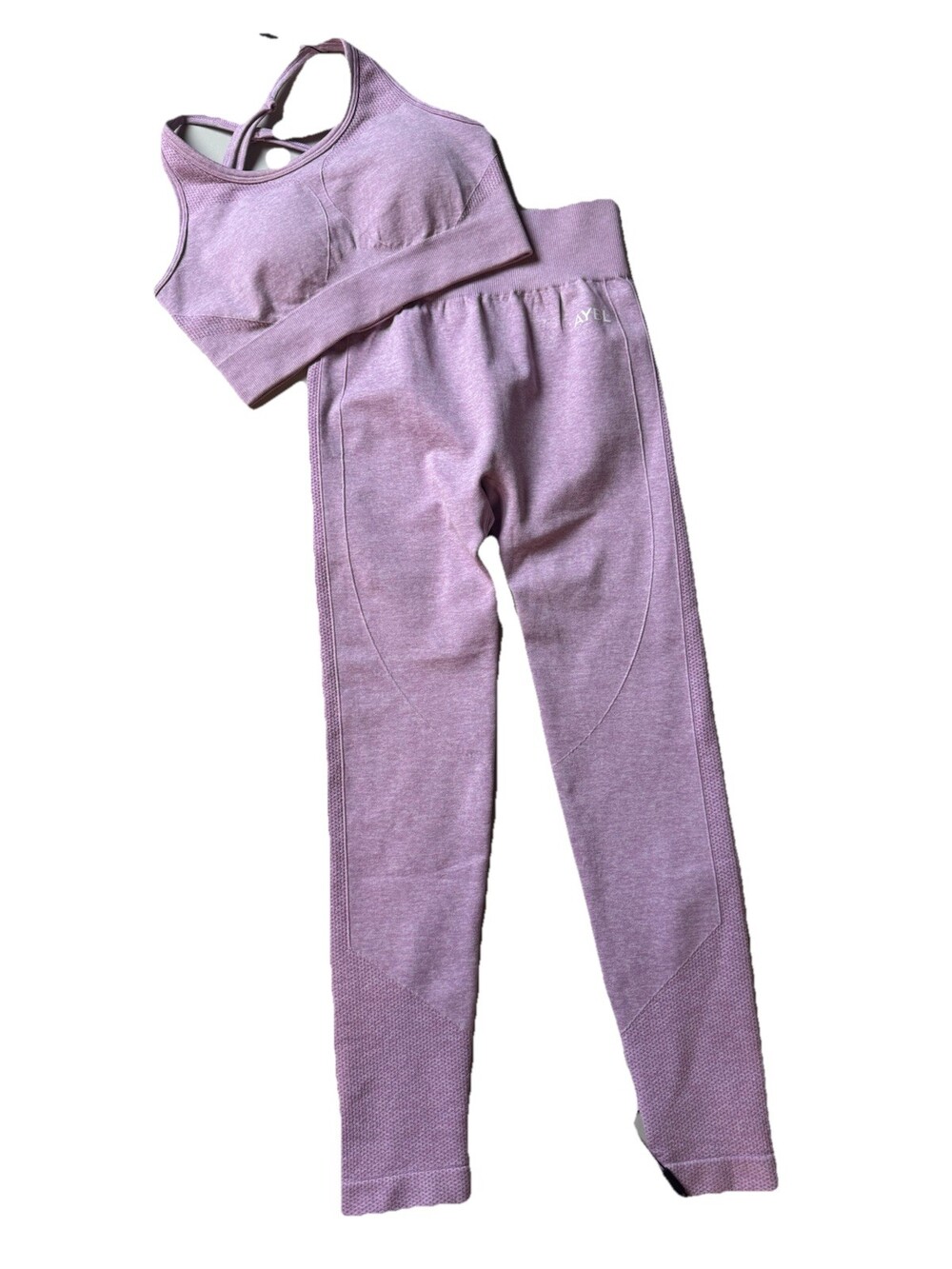 AYBL Motion Seamless Leggings XS And matching Bra Top Pink Size S NWT